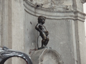 Manneken-Pis boy, without one of his many costumes